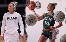 WATCH: Miami's Cavinder twins show off cool moves after winning 89-30 against Palm Beach Atlantic