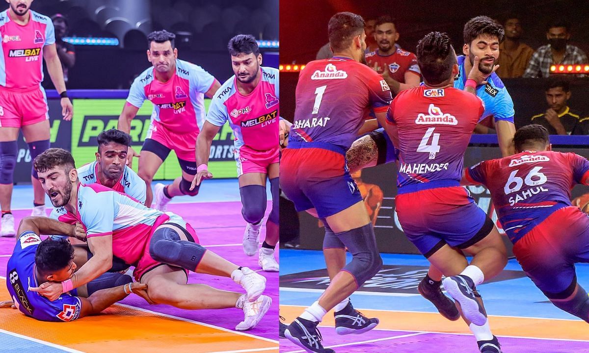 जयपुर पिंक पैंथर्स और यूपी योद्धा (Photo Credit - @JaipurPanthers/@UpYoddhas)