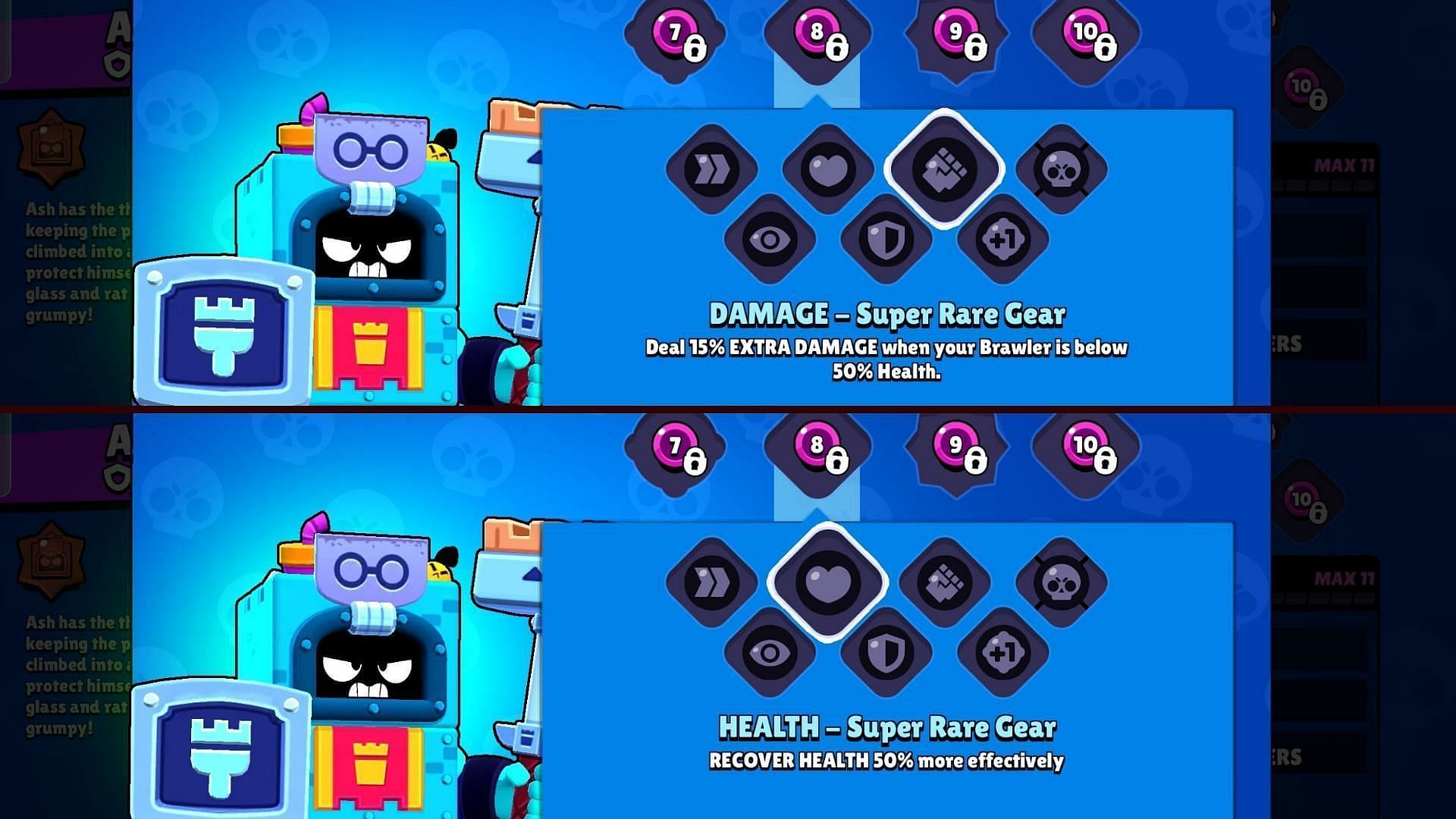 Damage Gear and Health Gear (Image via Supercell)