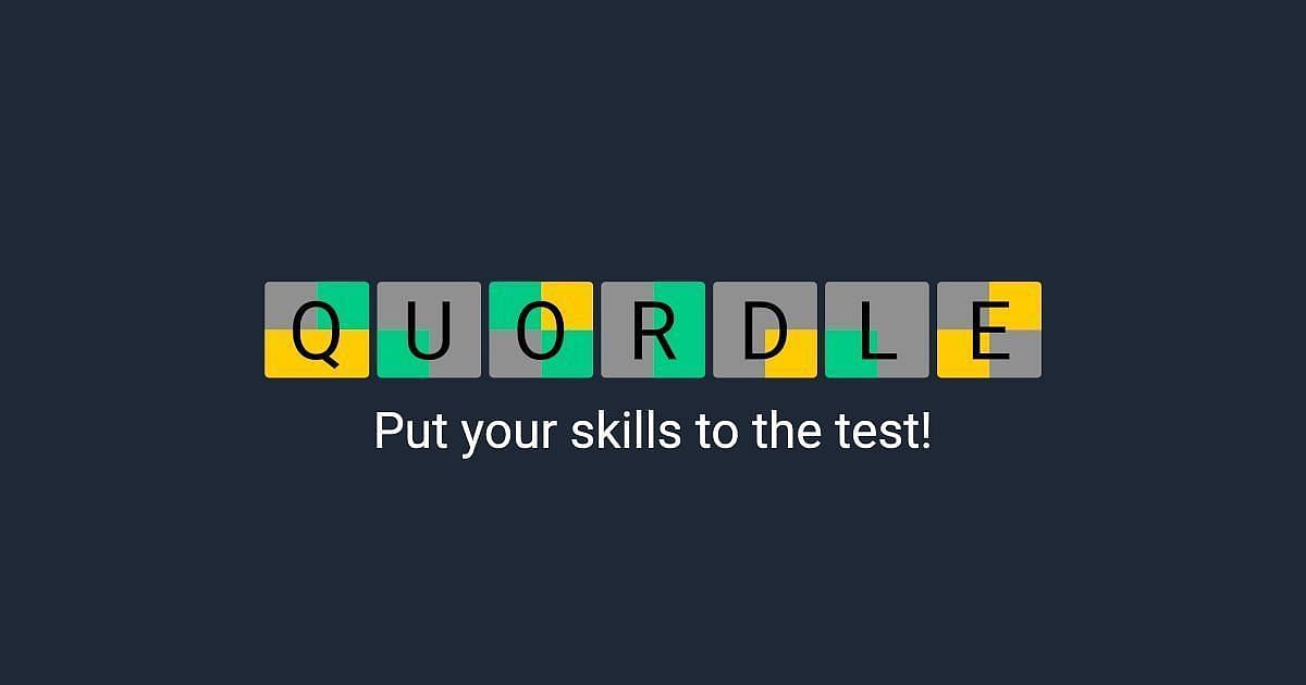 Quordle Answers Today (Image Source: Quordle)