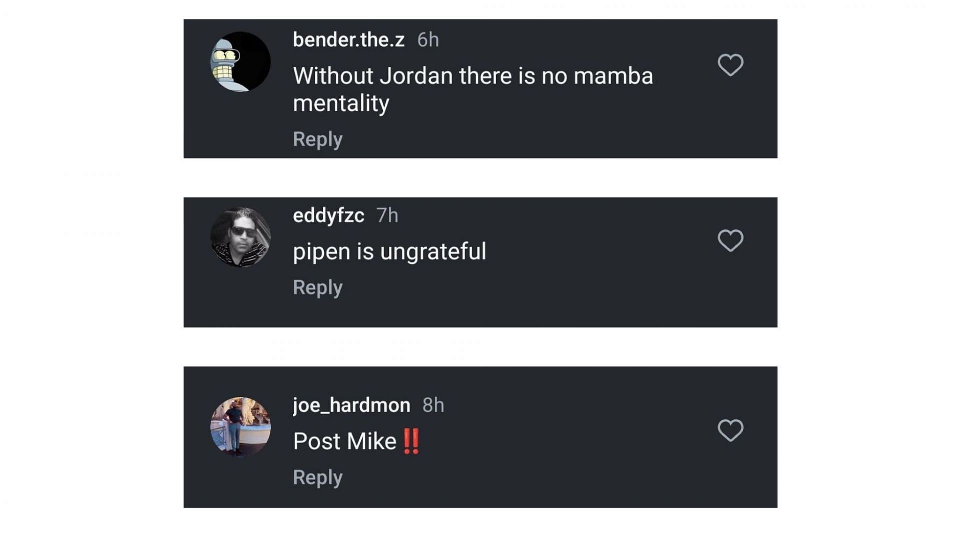 More reactions to Pippen&#039;s post