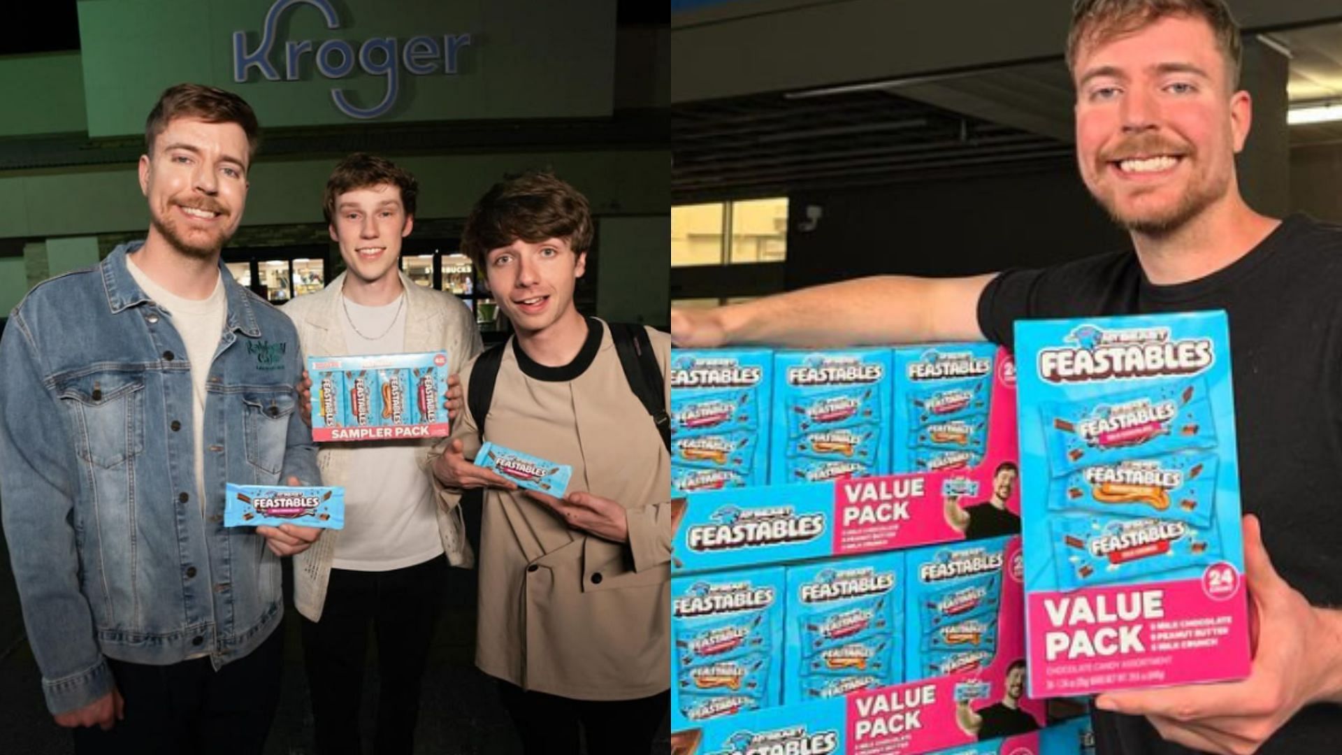 According to some reports, MrBeast&#039;s Feastables has sold well over 10 million bars (Images via @mrbeast/Instagram)