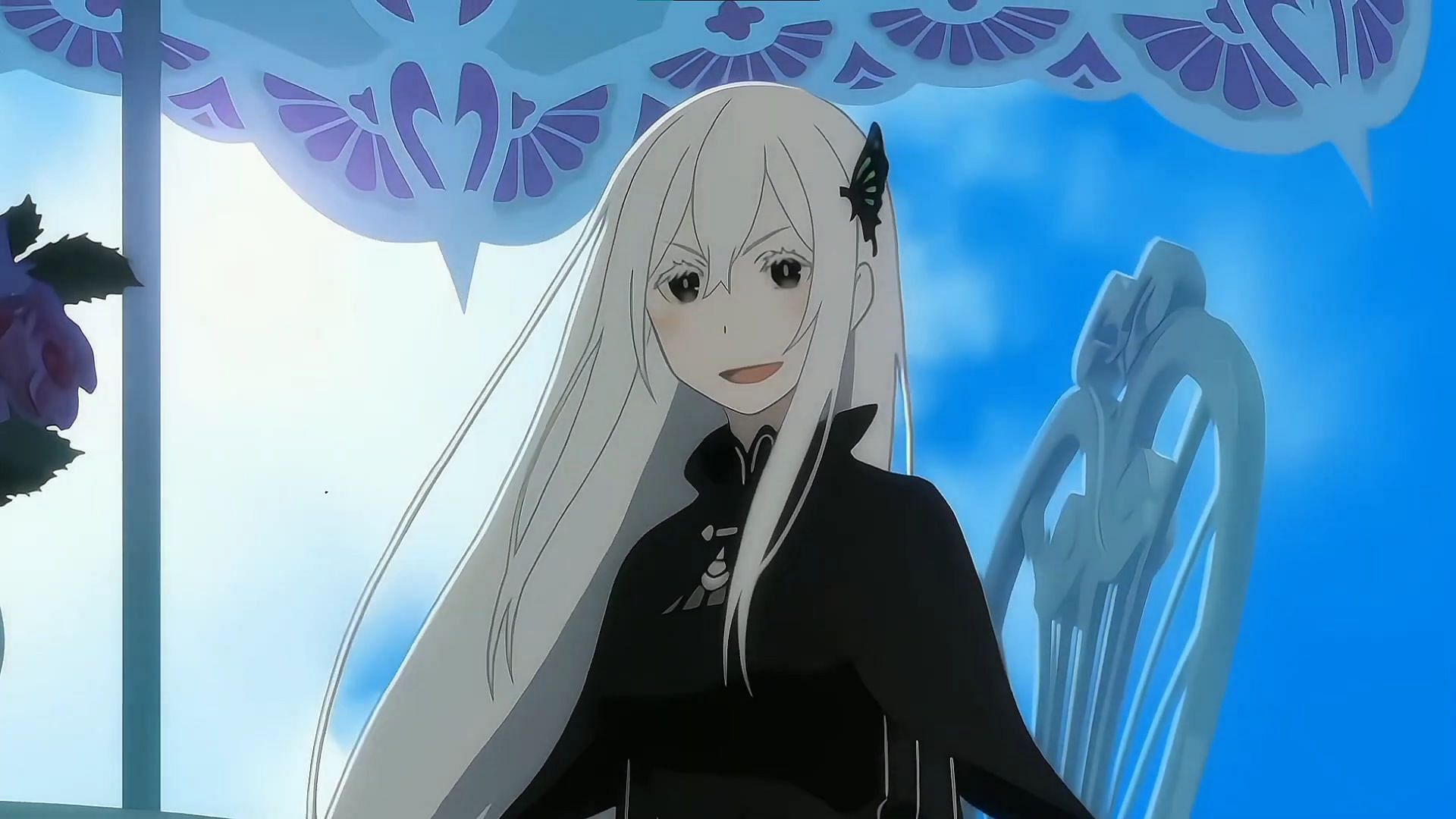 Anime characters who almost always smile: Echidna (Image via Studio White Fox)