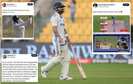 "He has no motivation left to play cricket" - Fans react as Virat Kohli is dismissed cheaply on Day 3 of IND vs NZ 2024 2nd Test