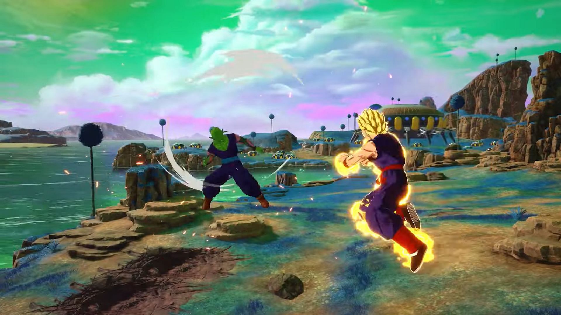 Goku performing Revenge Counter against Piccolo (Image via Bandai Namco)