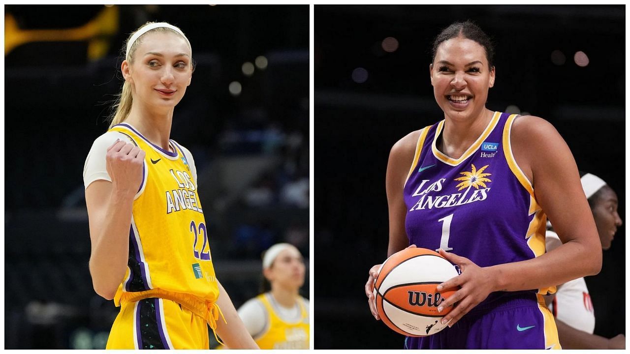 4x WNBA All-Star Liz Cambage and Cameron Brink steal the show in elegant all-black dresses. (Photos: GETTY_4x WNBA All-Star Liz Cambaze and Cameron Brink steal the show in elegant all-black dresses. (Photos: GETTY)