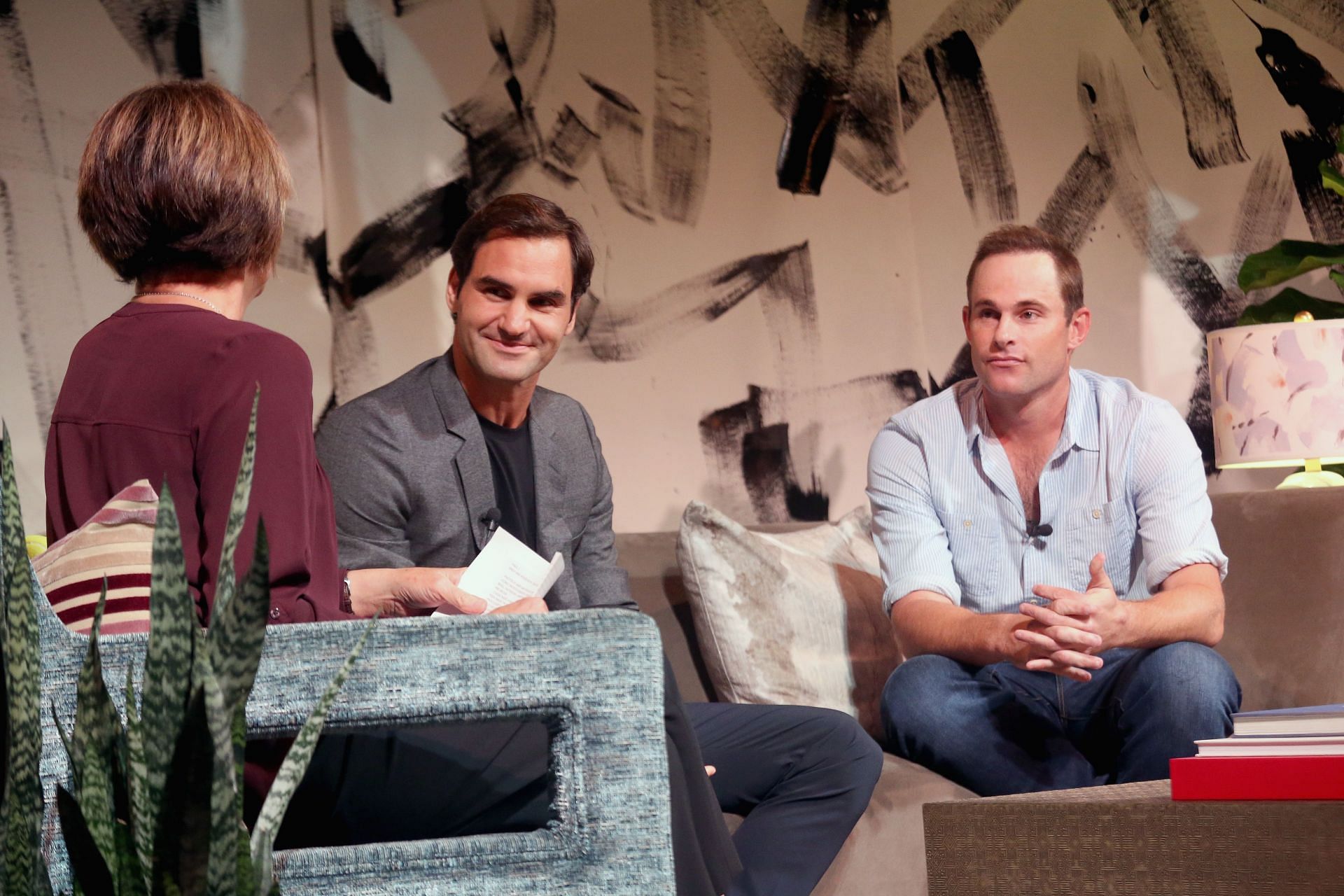 Roger Comes To Austin: A Conversation With Andy Roddick And Roger Federer - Source: Getty