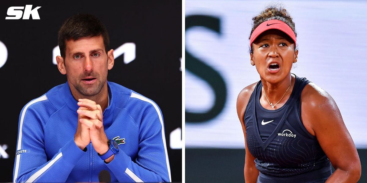 Novak Djokovic (L) and Naomi Osaka (R) (Image source: Getty)