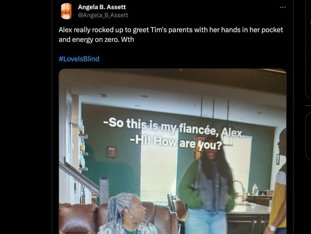 “Energy on zero” Love is Blind fans criticize Alex for giving Tim’s