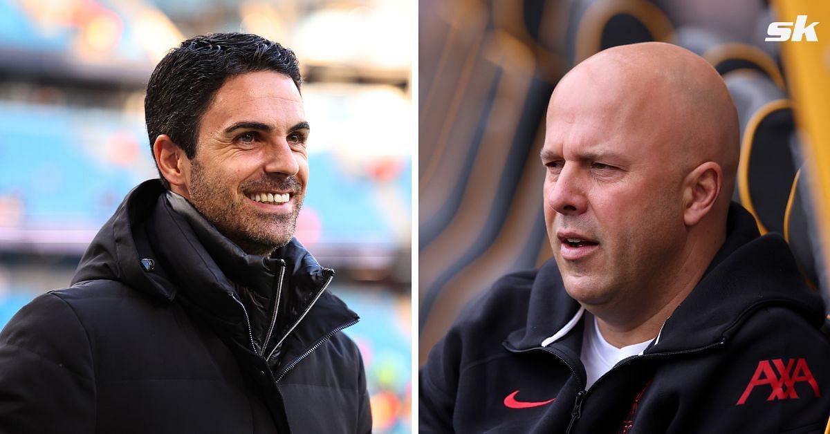 Arsenal manager Mikel Arteta and Liverpool boss Arne Slot.