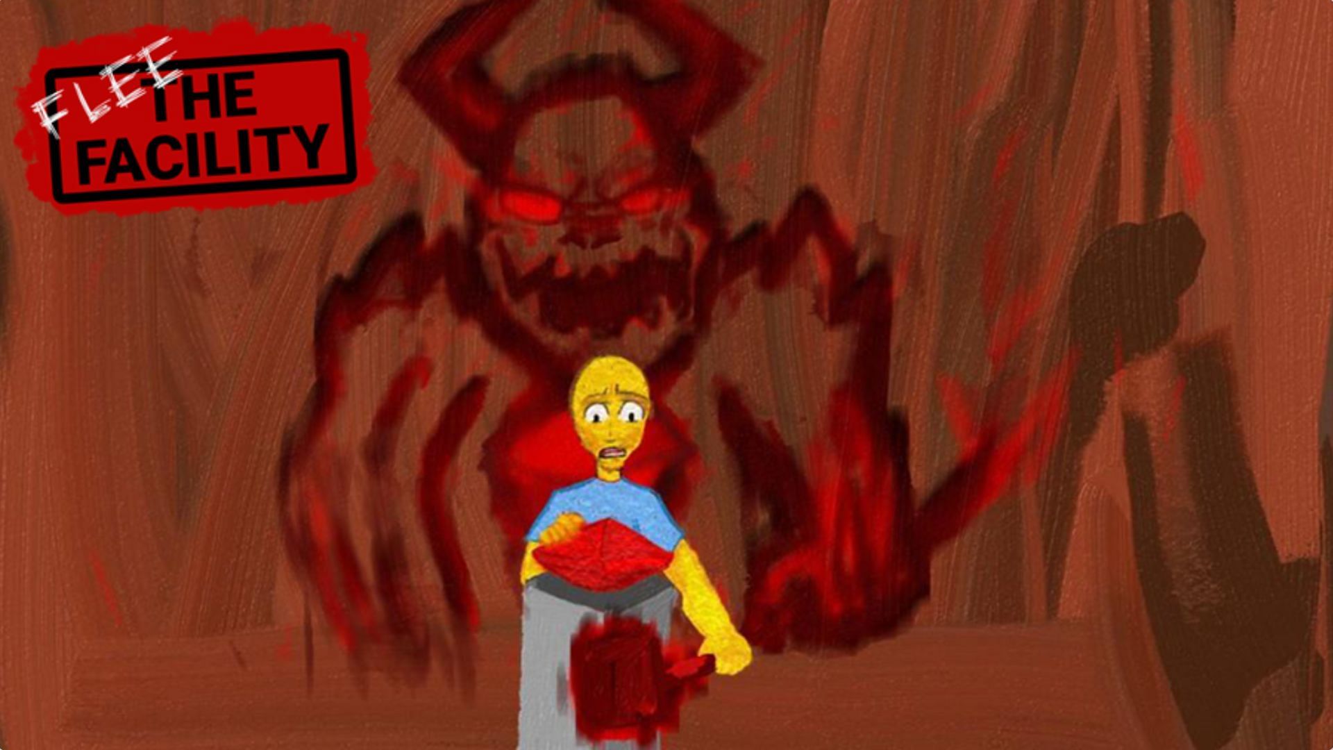 Escape from the Beast in Flee the Facility (Image via Roblox)