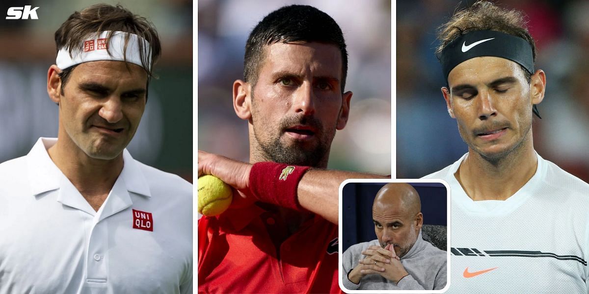 Novak Djokovic, Roger Federer, Rafael Nadal, Pep Guardiola