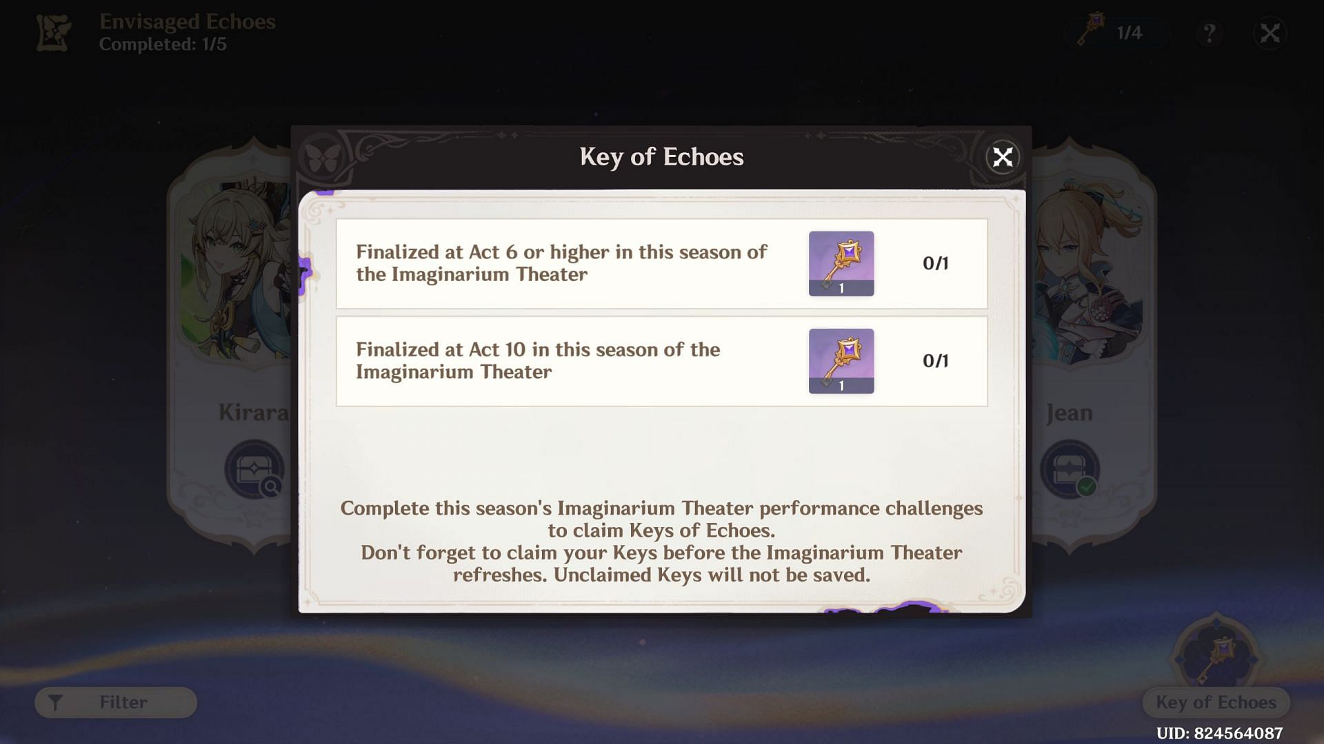 Keys of Echoes (Image via HoYoverse)