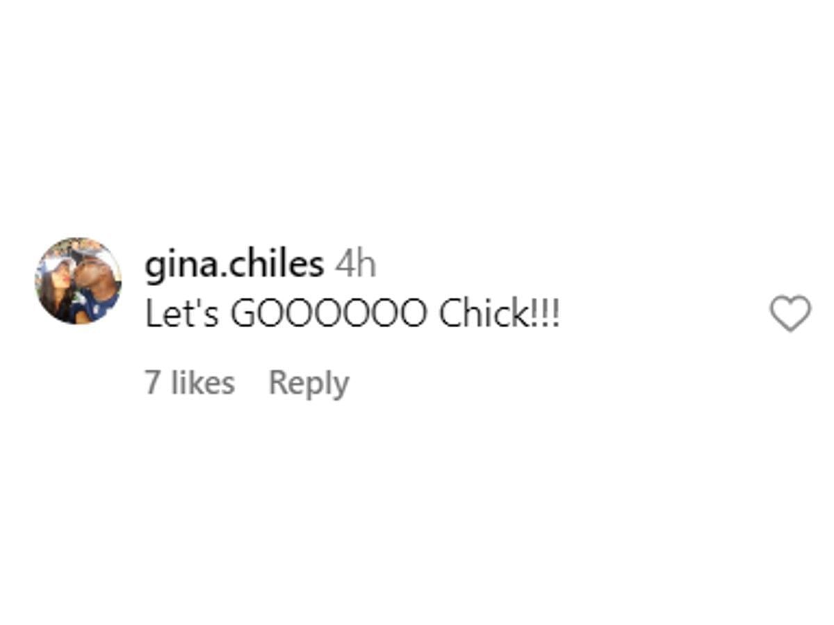 Gina Chiles&#039; comment