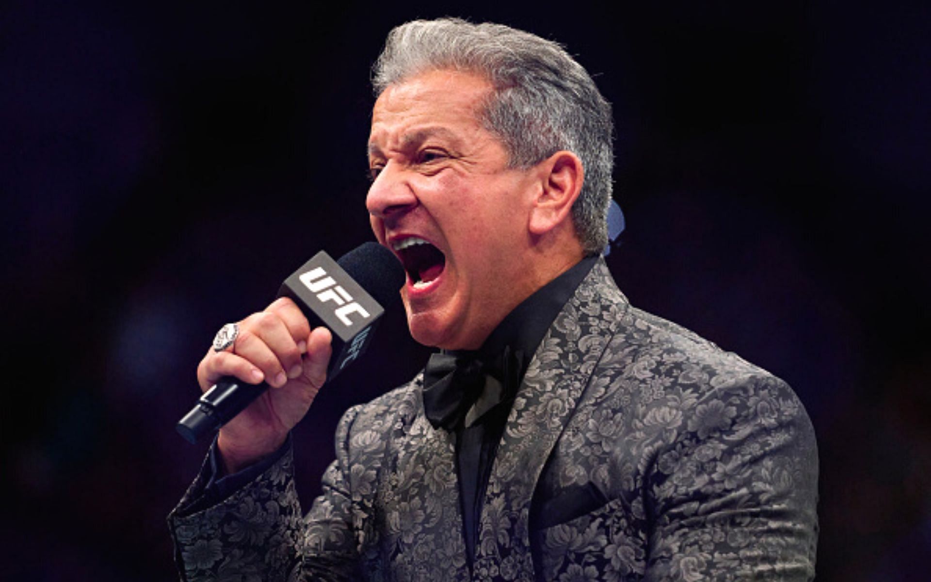 Bruce Buffer at UFC Fight Tonight [Image courtesy: Getty]