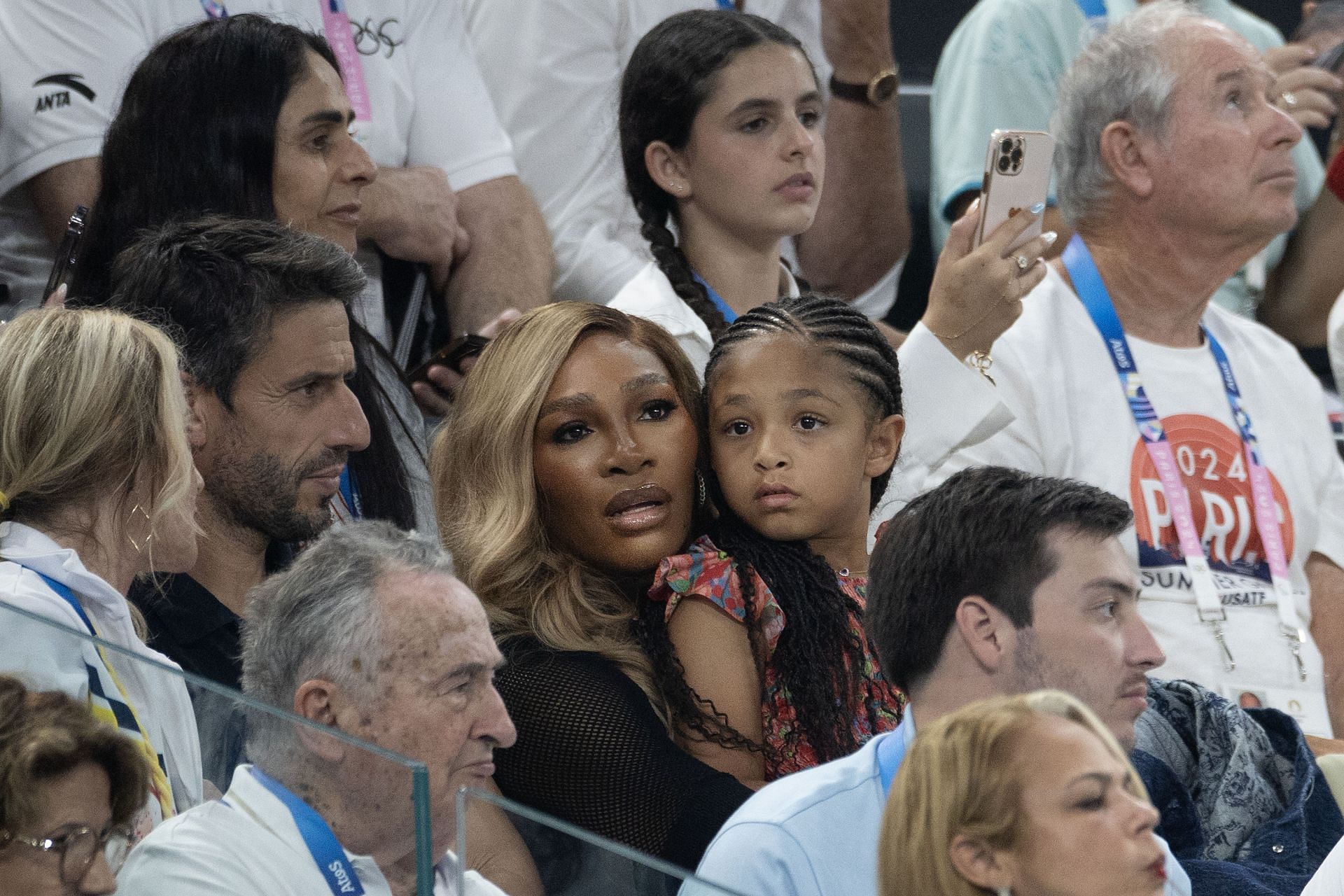 Serena Williams with her daughter Olympia (Source: Getty)