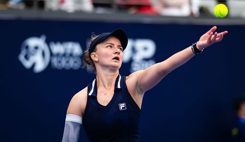 Barbora Krejcikova in action at the 2024 China Open (Picture: Getty)