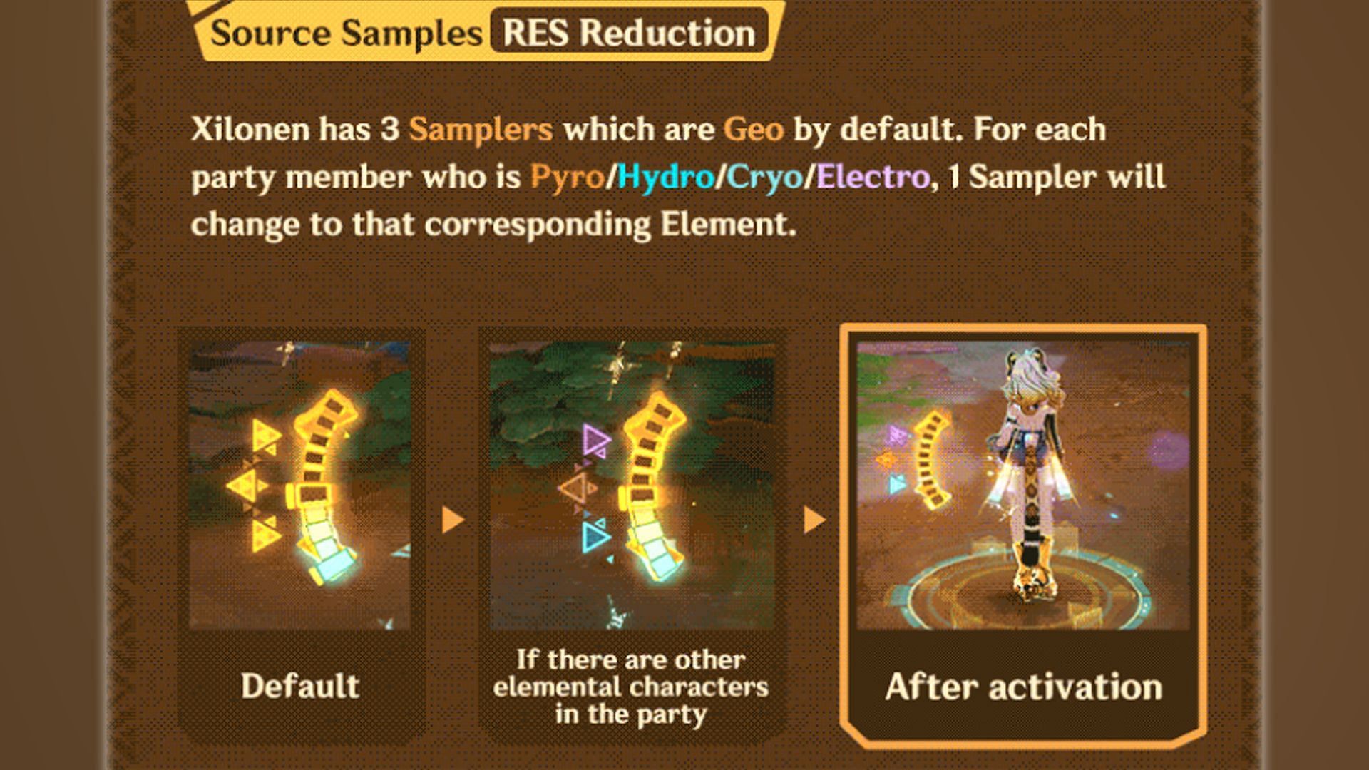 Xilonen&#039;s RES shred comes from her Samplers (Image via HoYoverse)