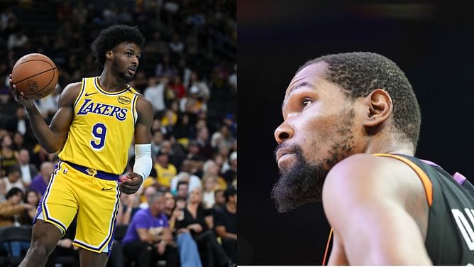 "James Jr on his back with his dad is crazy" - Kevin Durant thrilled to share same court as Bronny James after over a decade