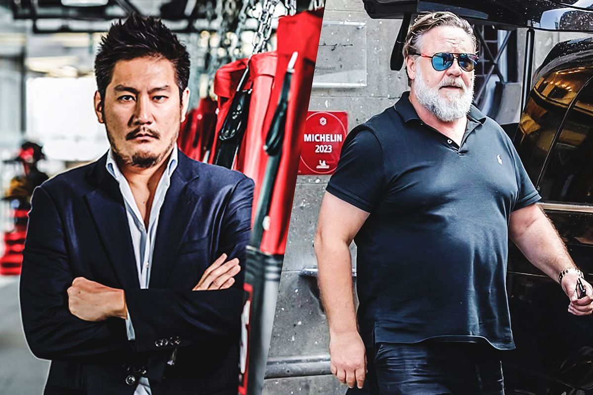 Chatri Sityodtong and Russell Crowe - Photo by ONE Championship