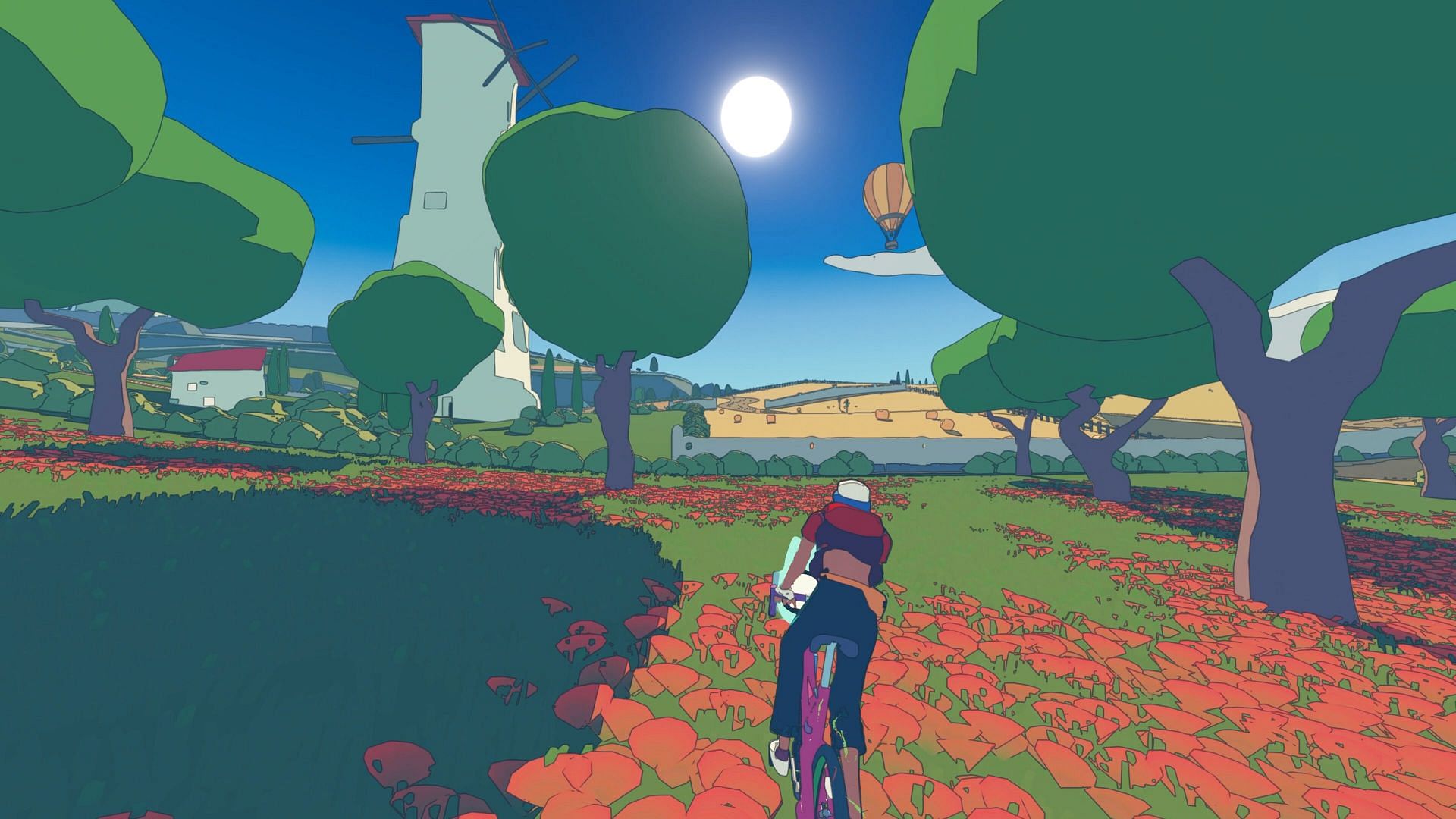 Bike through scenic locations (Image via Annapurna Interactive)