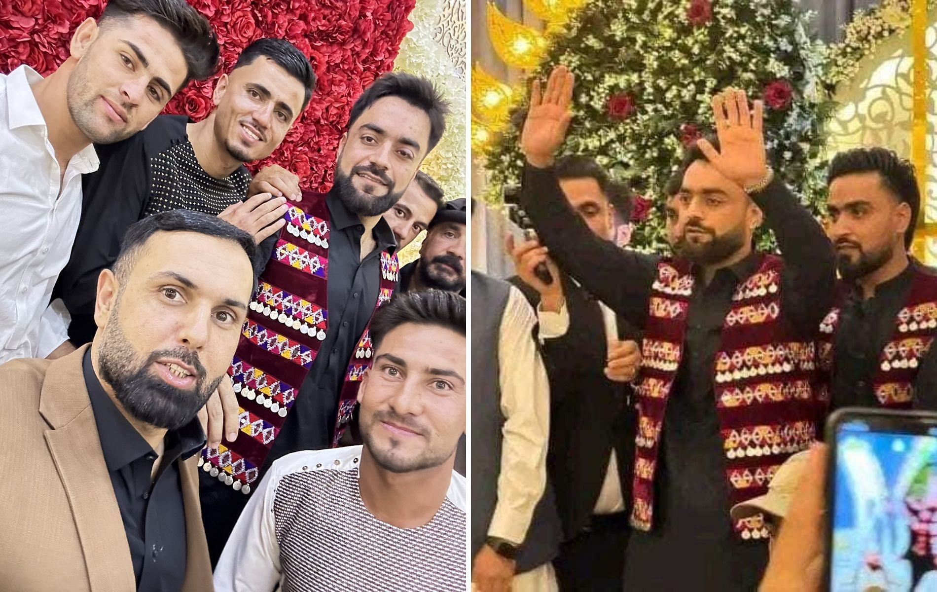 Rashid Khan got married on Thursday, October 3. (Pics: X/@MAsgharAfghan/@MohammadNabi007)