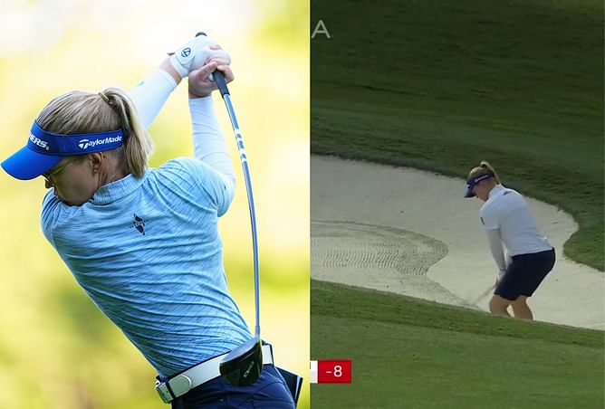 WATCH: Brooke Henderson eagles impressive shot from bunker at Maybank Championship