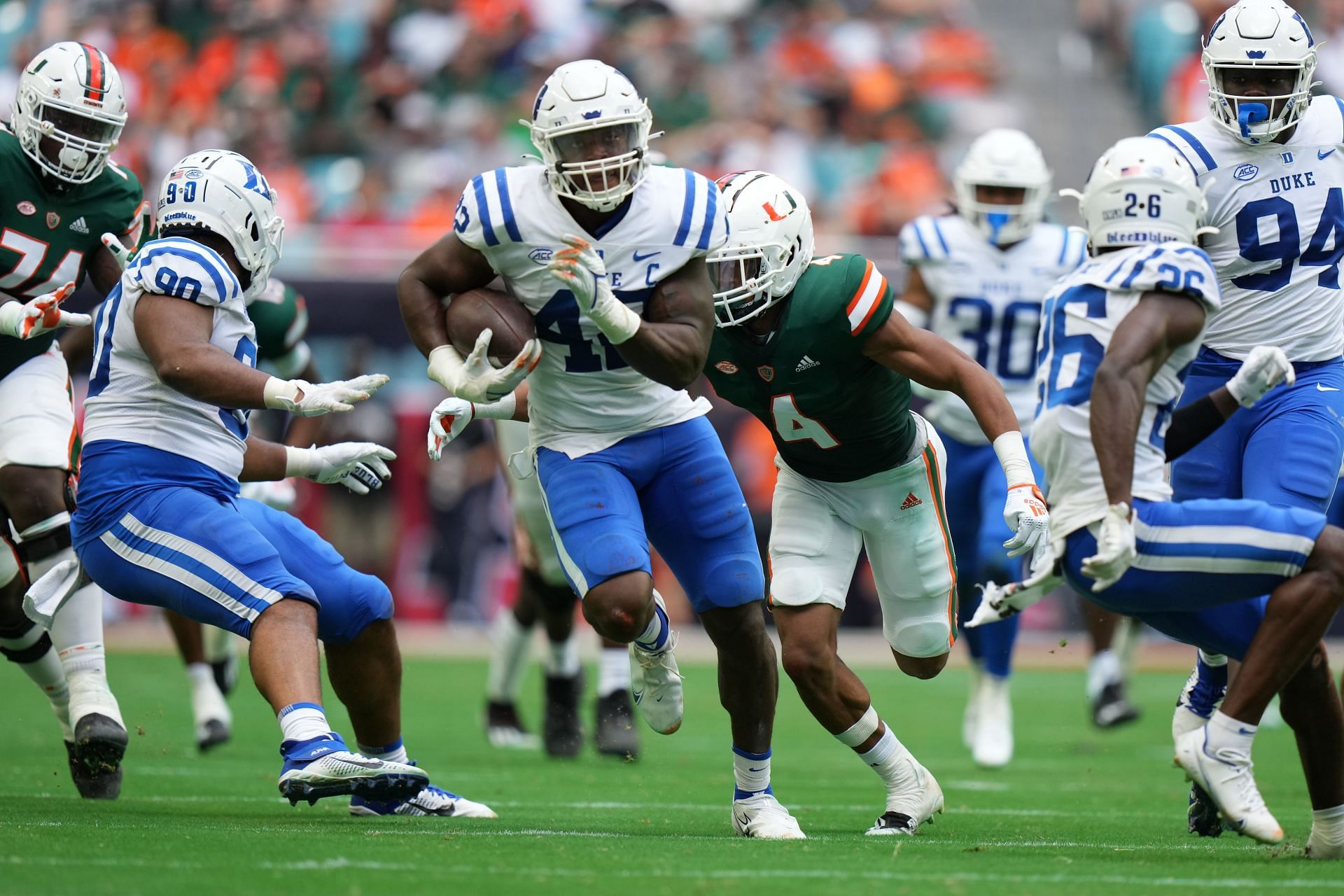 COLLEGE FOOTBALL: OCT 22 Duke at Miami - Source: Getty