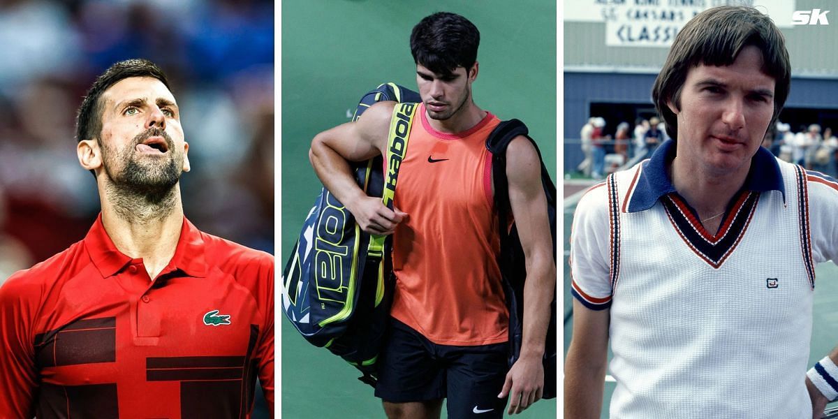 Novak Djokovic, Carlos Alcaraz and Jimmy Connors did not finish as the year-end World No. 1 despite winning multiple Grand Slams in a year (image Source: Getty)