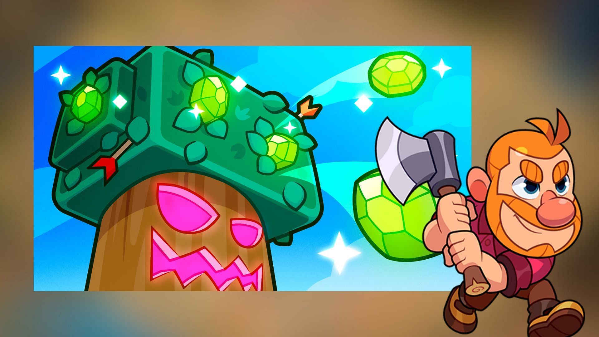 Greg can easily take down Tree Giants (Image via SuperCell)