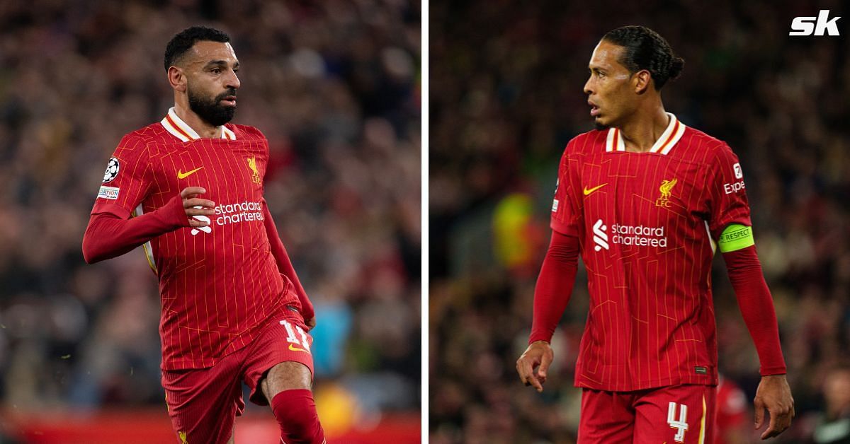 Mohamed Salah (Left) and Virgil van Dijk