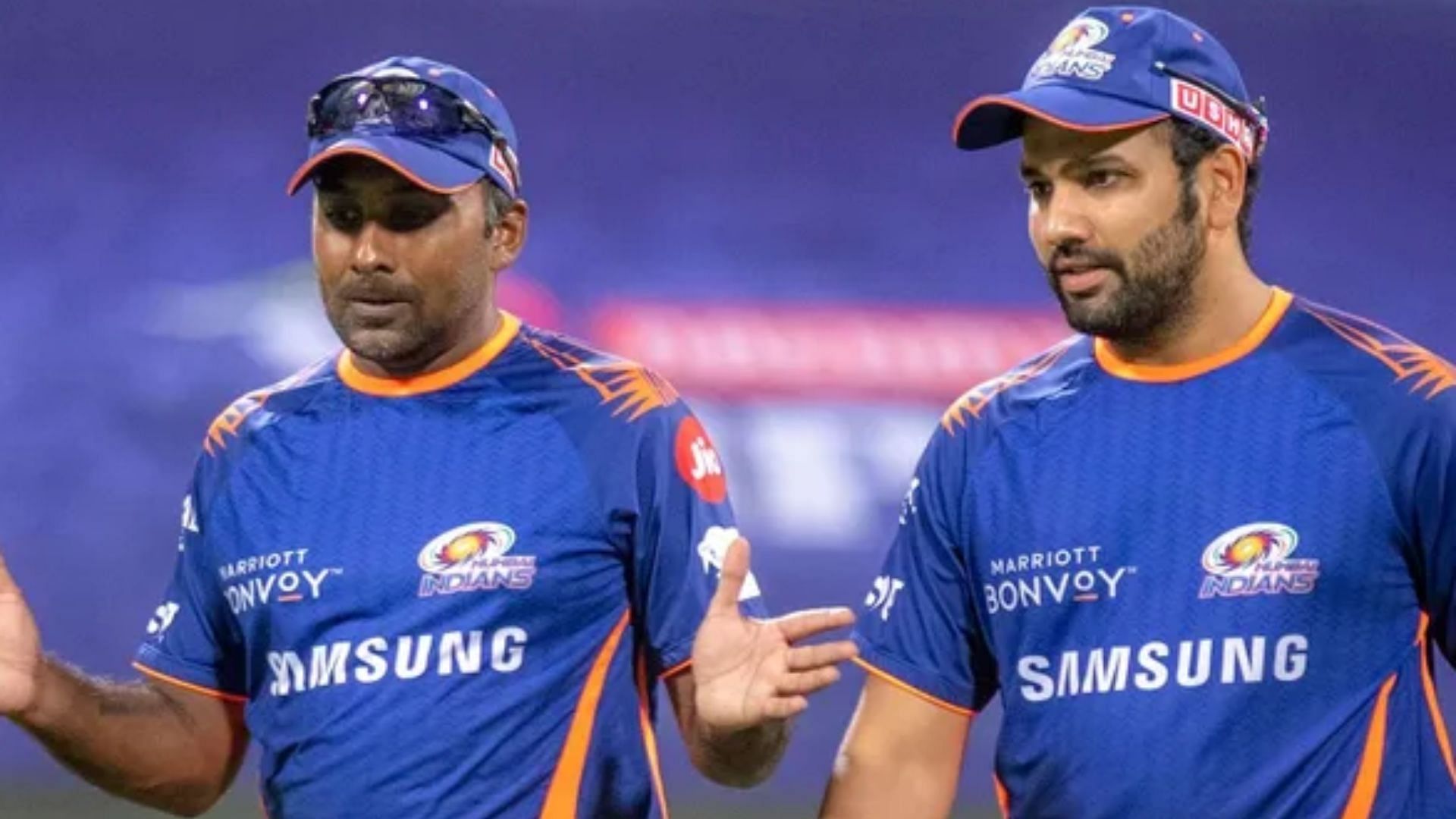 Rohit Sharma and Mahela Jayawerdene duo led MI to three IPL titles. (Image Courtesy: MI website)