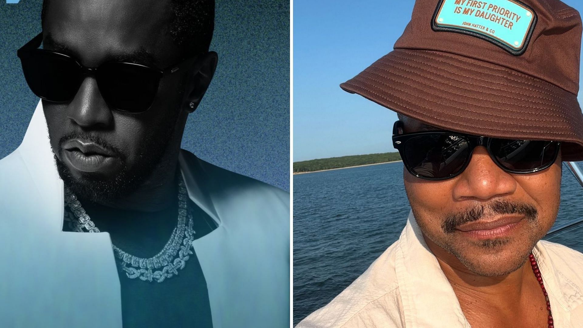 Diddy and Gooding Jr. facing lawsuit for conduct (Images via cubagoodingjr/Instagram and Apple Music) 