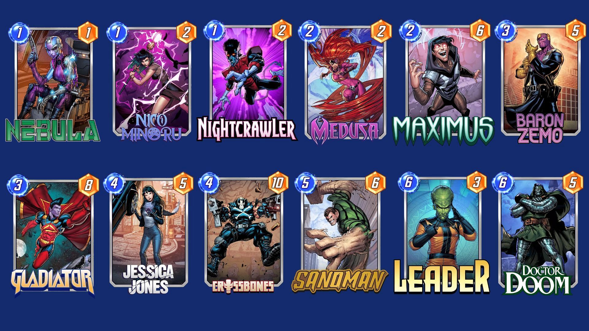 The Baron Zemo Sandman Deck is another great Marvel Snap Baron Zemo deck (Image via Nuverse)