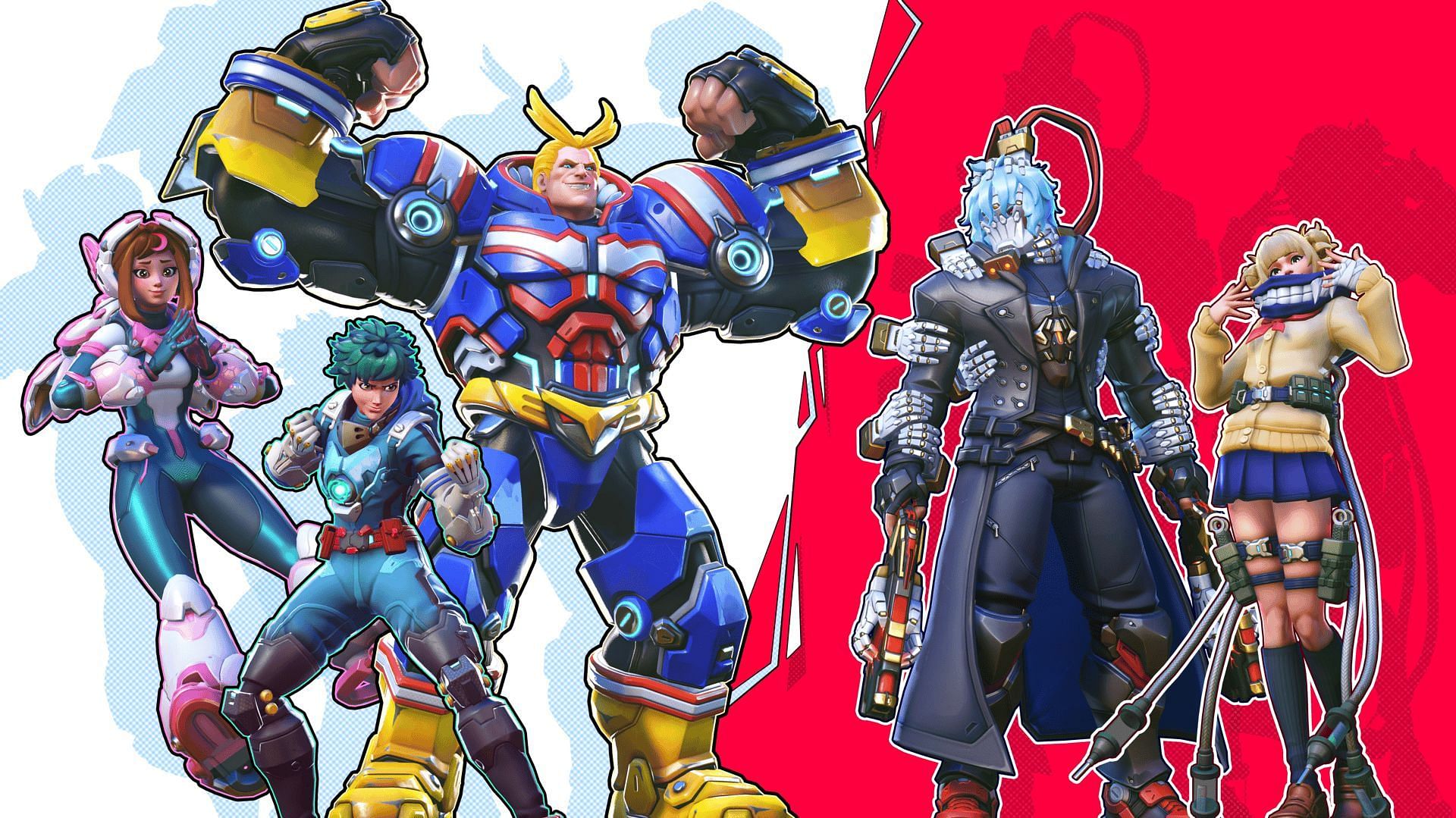 All skins in the Overwatch 2 My Hero Academia collab (Image via Blizzard Entertainment)