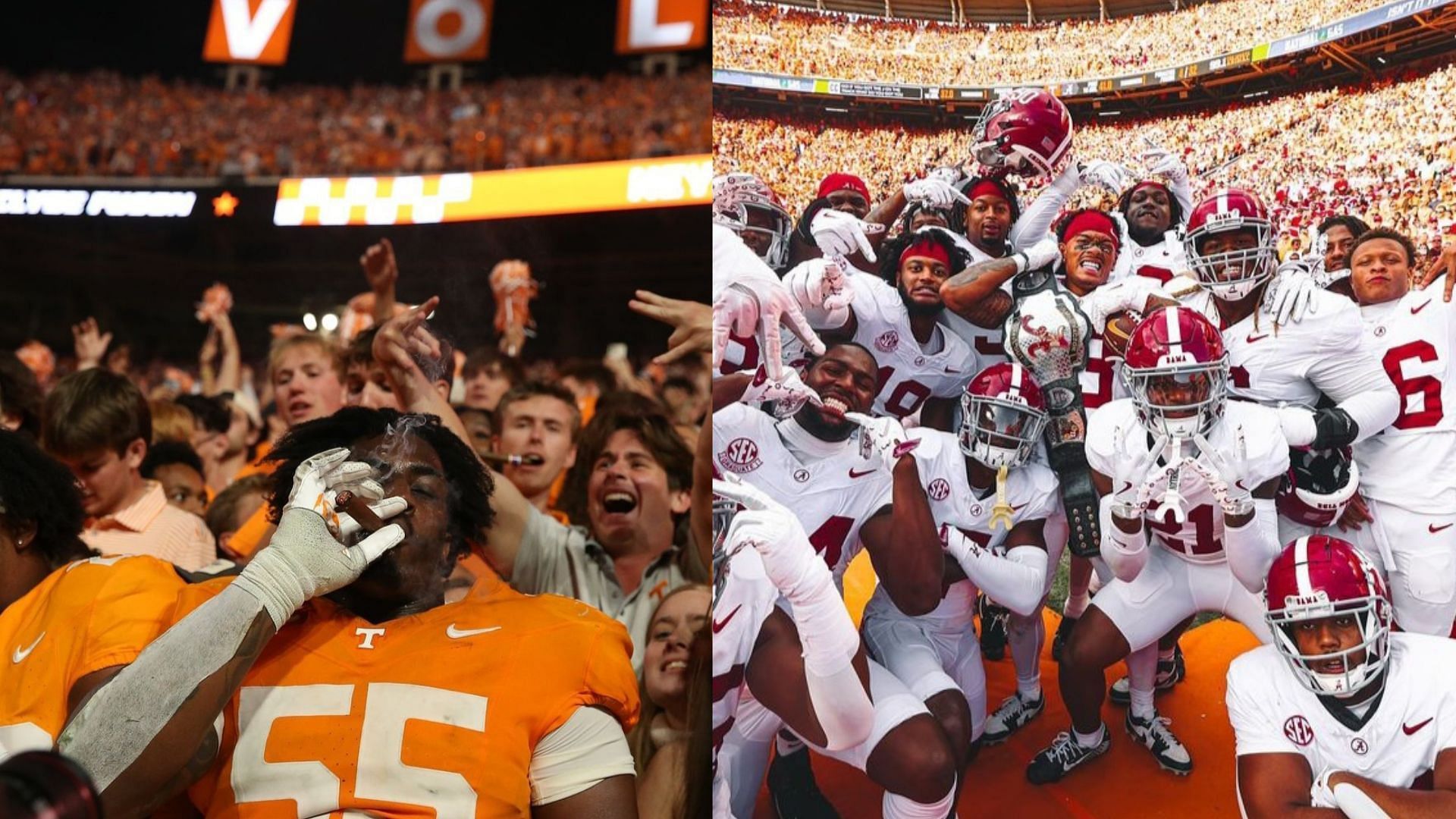 Tennessee and Alabama (Vols &amp; Tide