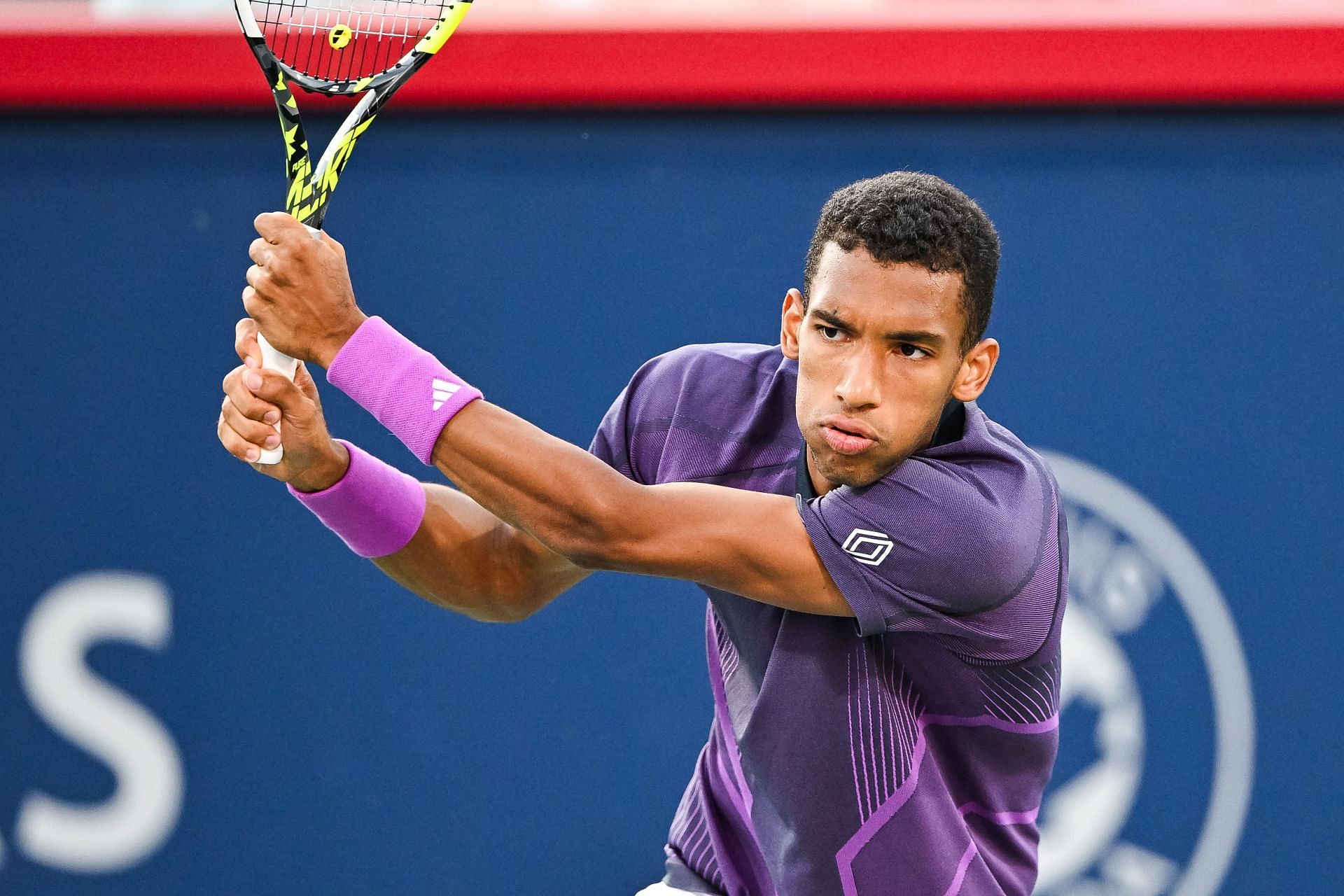 Auger-Aliassime in action at the 2024 National Bank Open (Picture: Getty)