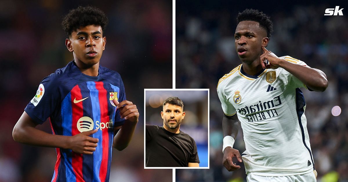 Lamine Yamal, Sergio Aguero and Vinicius Jr (All images sourced from Getty)