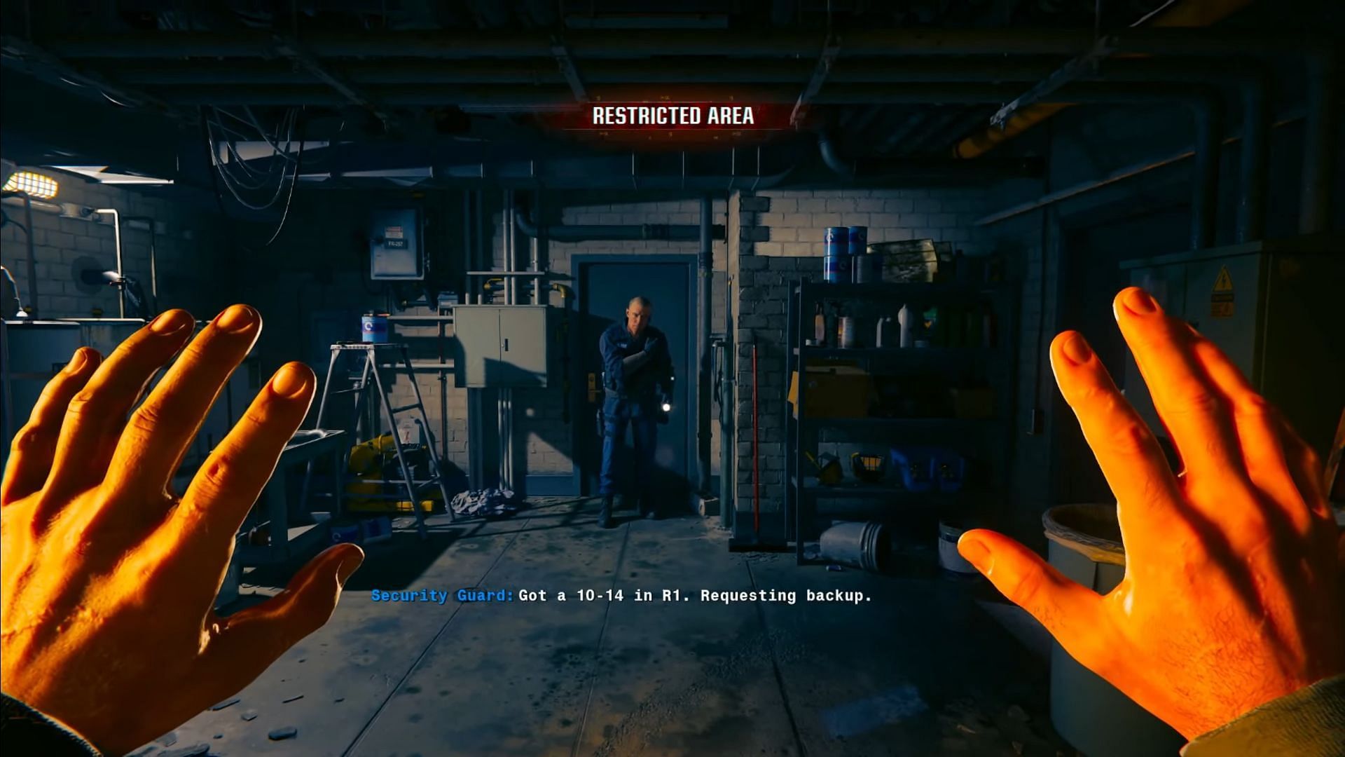 Entering the elevator shaft on top of Capitol Station in Most Wanted (Image via Activision)