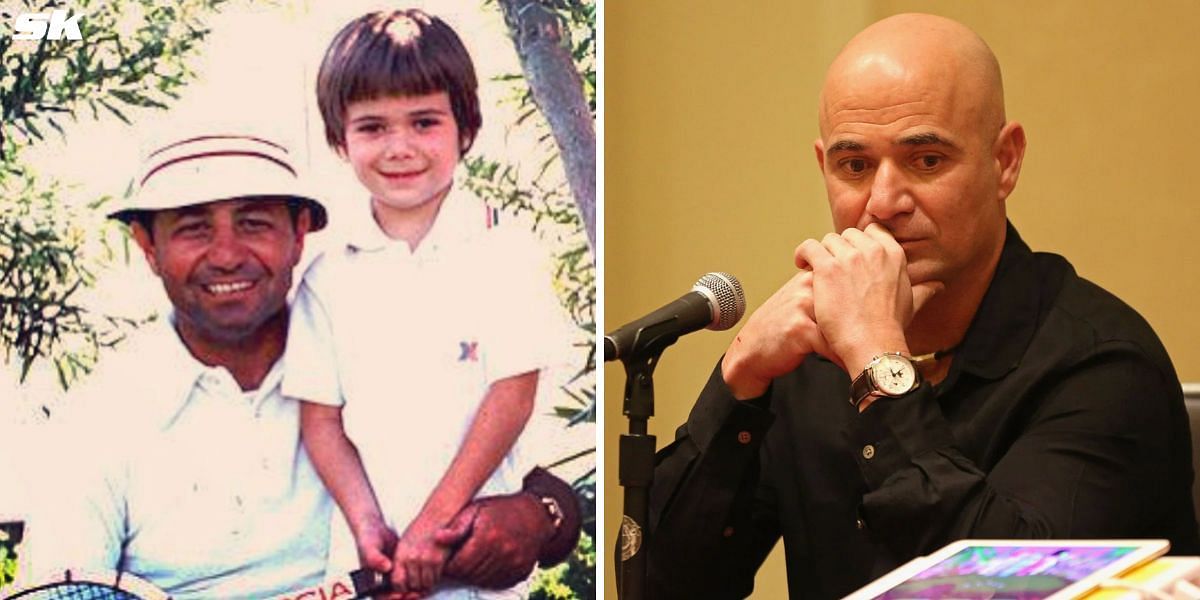 Andre Agassi with his father Emmanuel (Image Source: Getty; @agassi on Instagram)