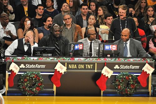 Charles Barkley, Shaquille O'Neal, Kenny Smith and Ernie Johnson heading into the final year of 'Inside the NBA' (Photo: IMAGN)