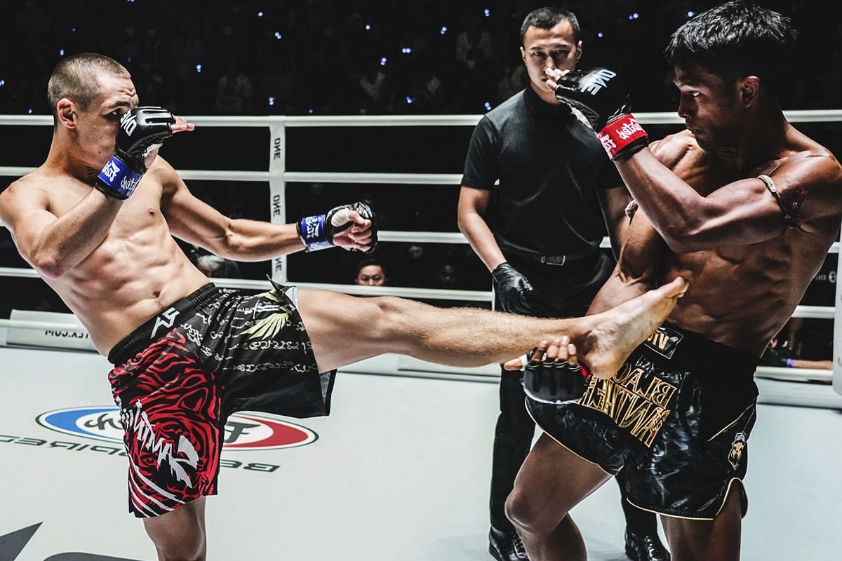 Tagir Khalilov fighting Black Panther | Image credit: ONE Championship