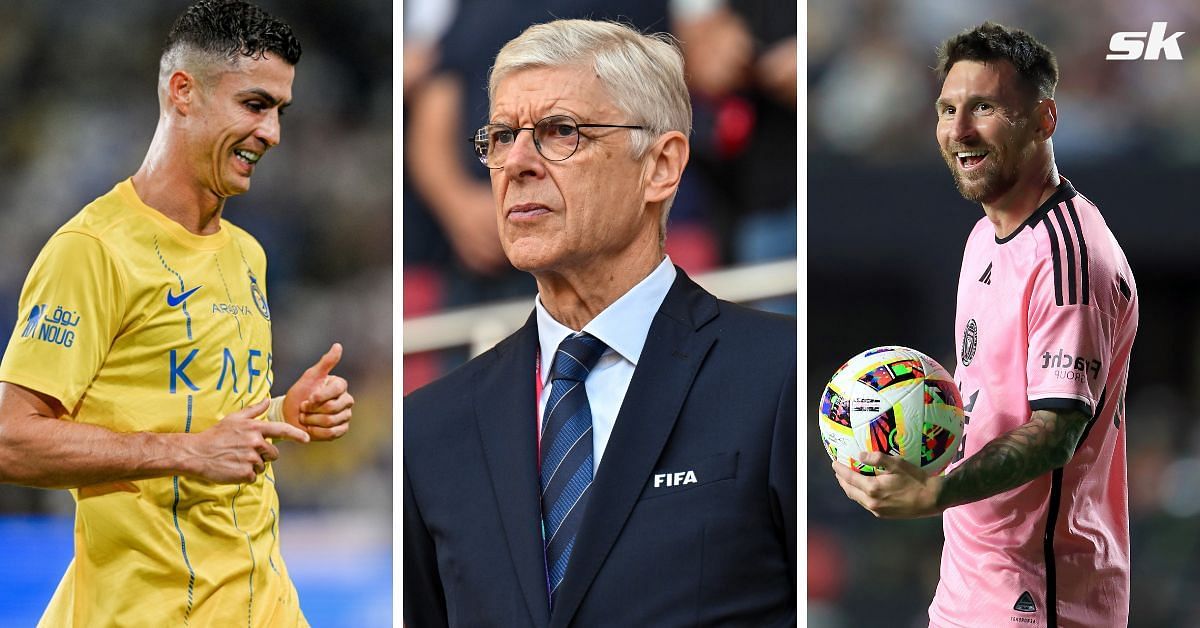 Cristiano Ronaldo, Arsene Wenger and Lionel Messi (Images via Getty)