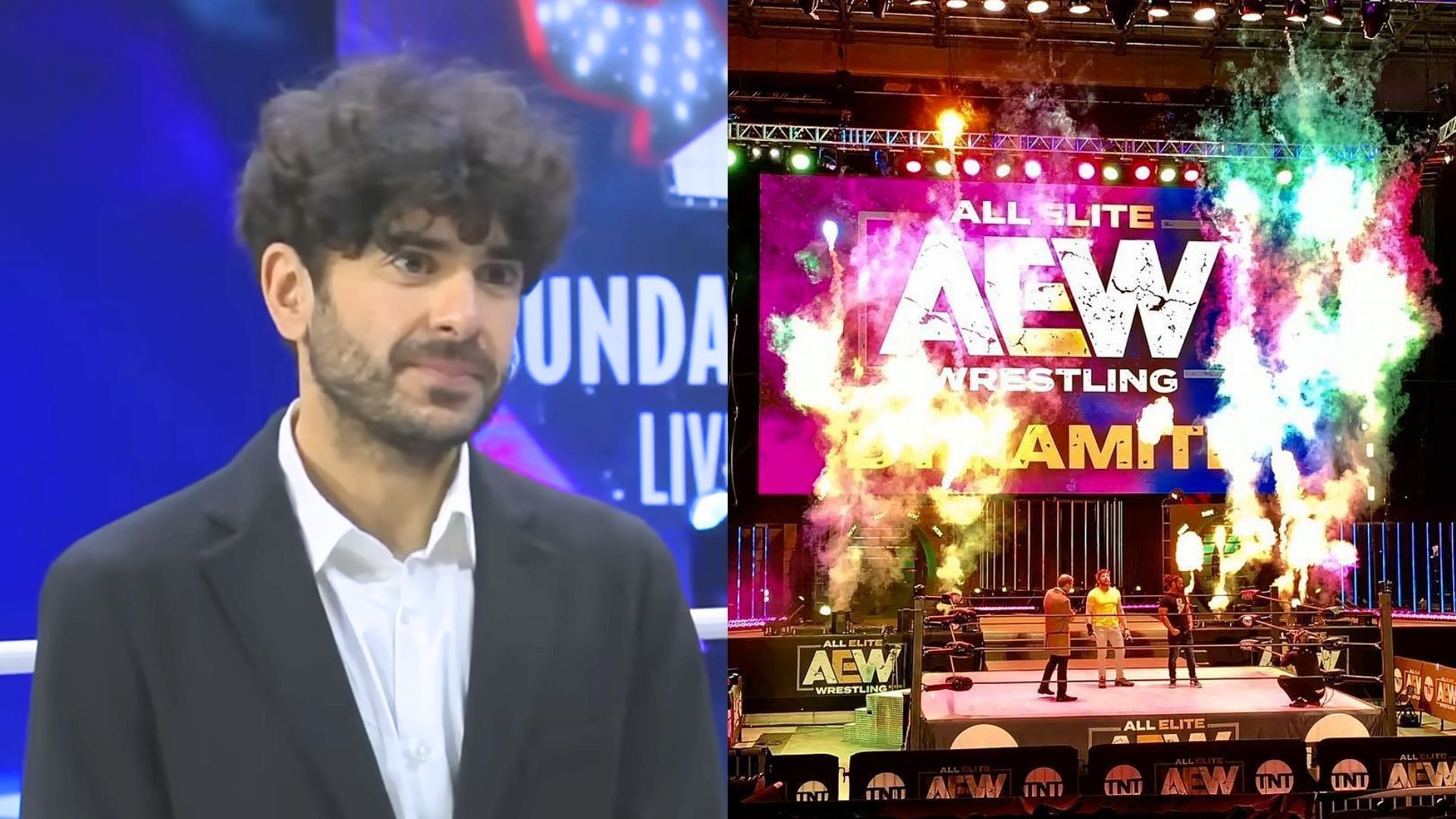 Tony Khan owns AEW and ROH. (Image via AEW FB and YT) 