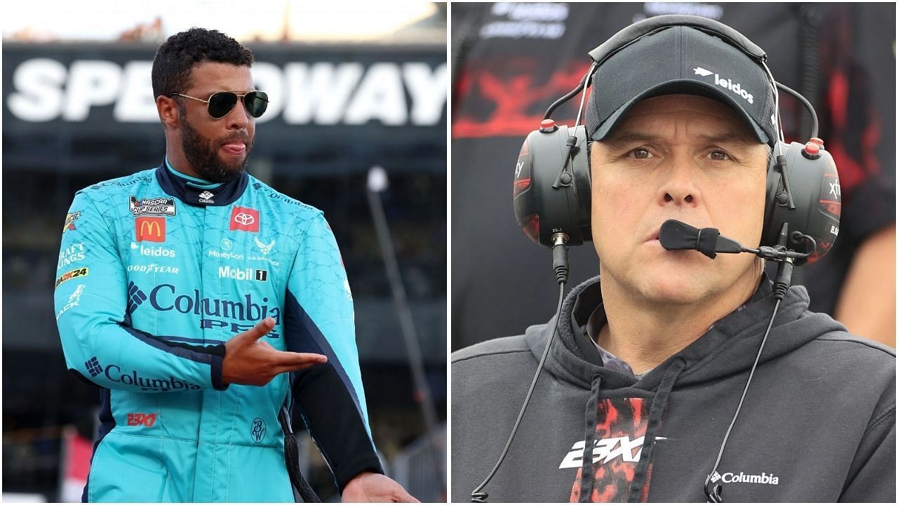Bubba Wallace reacts to hilarious remark by crew chief at Talladega (Getty Images)