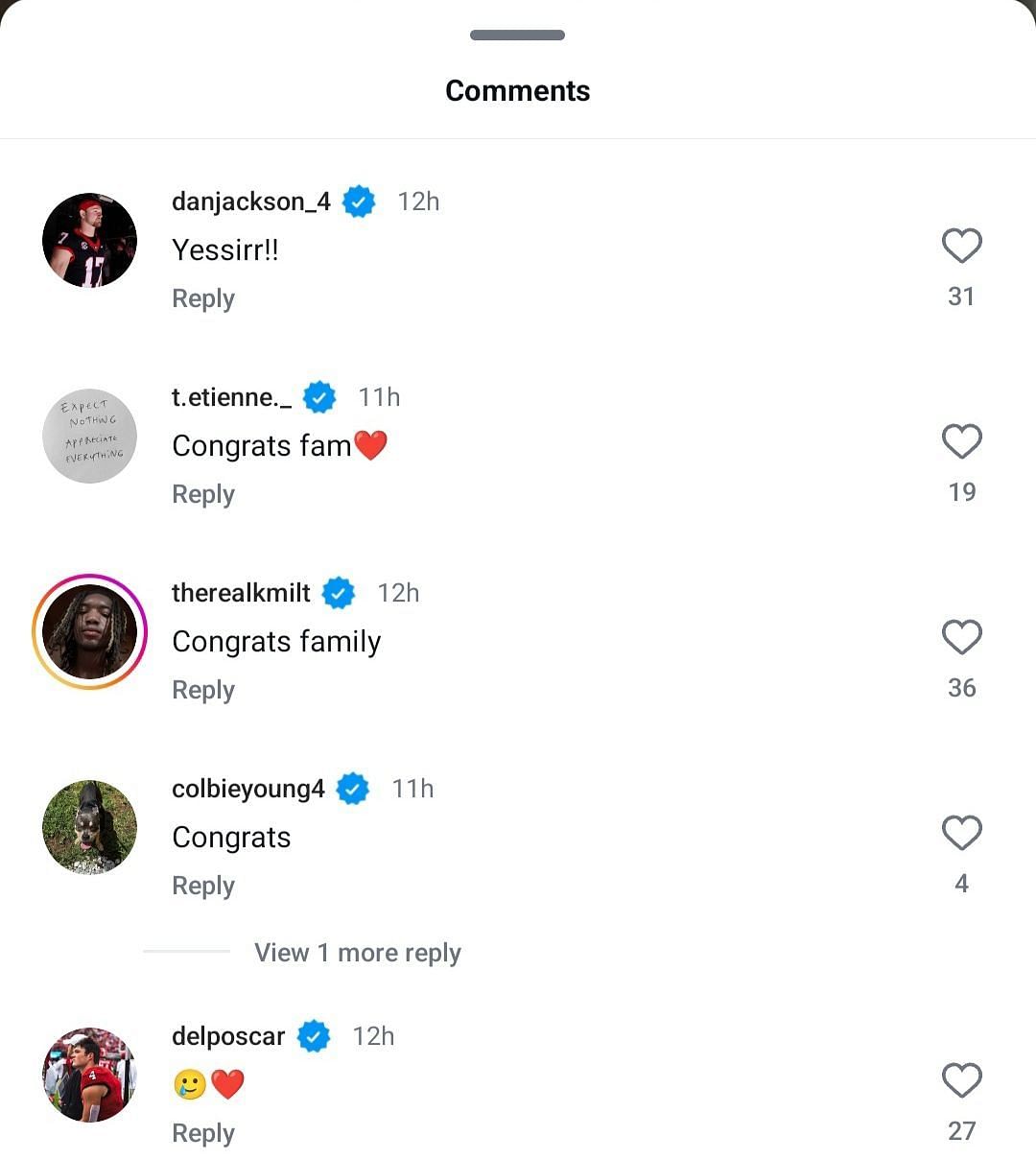 Stark&#039;s IG comment section