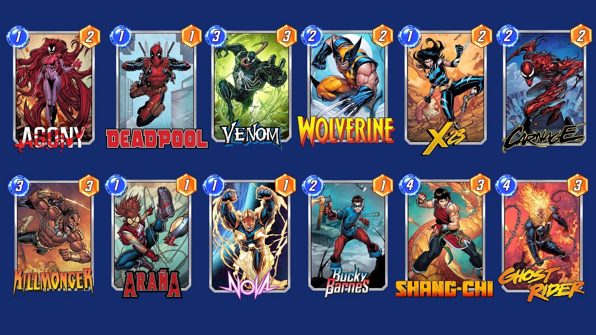 The Deadpool Destroy Deck is one of the best Marvel Snap Agony decks overall (Image via Nuverse)