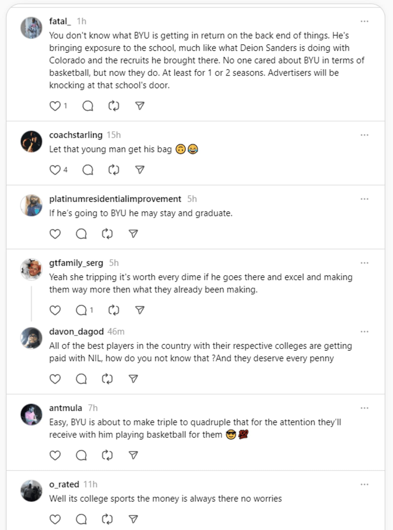 "We are in money laundering mode now" NCAAB fans react to CBB analyst