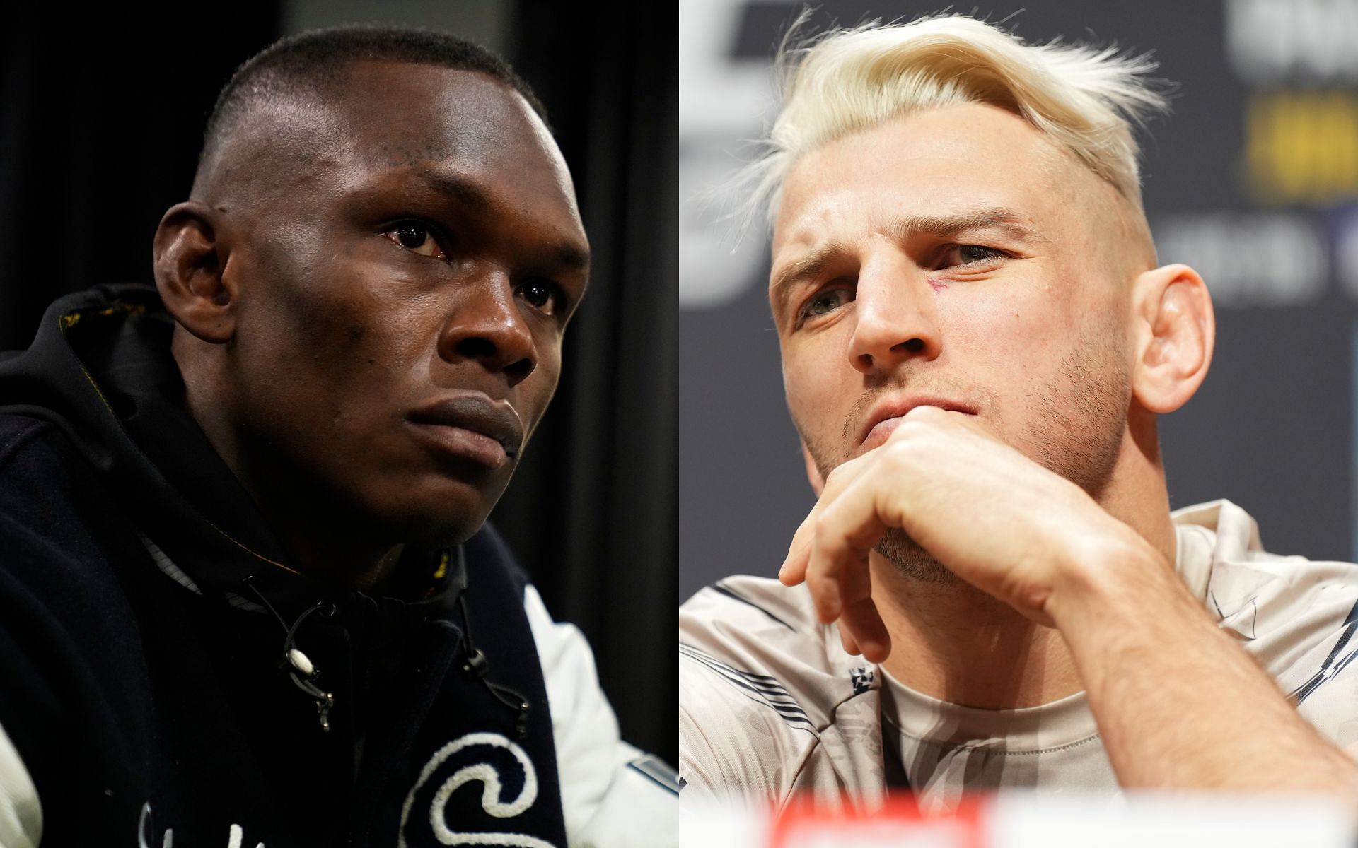 Israel Adesanya (left) and Dan Hooker (right) trained with Fau Vake [Images courtesy: Getty Images]