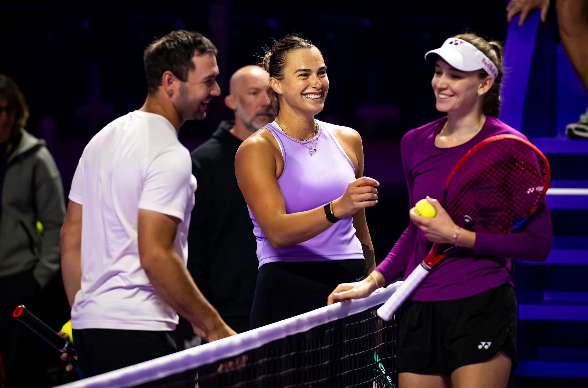 Aryna Sabalenka and Elena Rybakina at WTA Finals 2024 (Source: Getty)